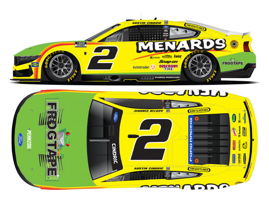 Austin Cindric 2026 - #2 Menards / FrogTape - 1:64 ARC Diecast