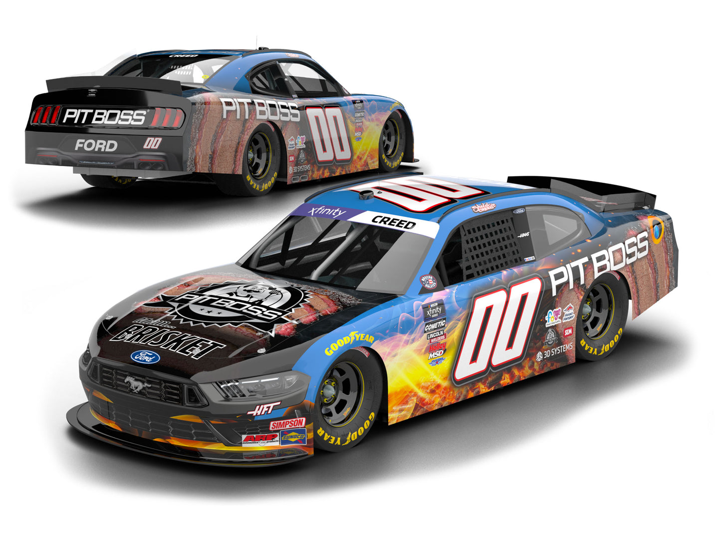 Sheldon Creed 2025 - #00 Pit Boss Brisket - 1:24 ARC Diecast