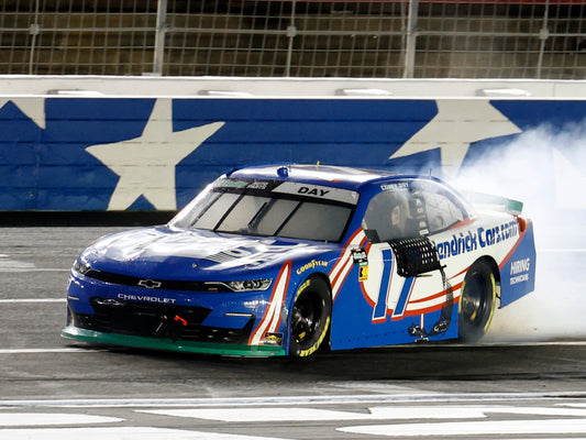 Corey Day 2026 - #17 Hendrickcars.com (Blue Cross NC 200 Charlotte Motor Speedway Raced Win) - 1:24 ARC Chrome Diecast