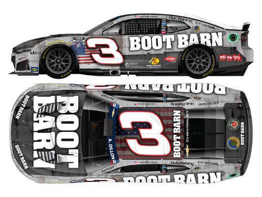 Austin Dillon 2026 - #3 Boot Barn Patriotic - 1:24 ARC Diecast