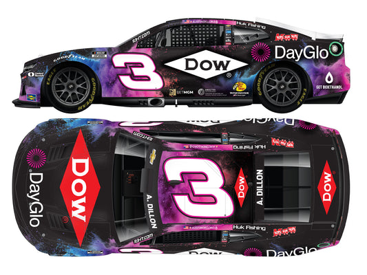 Austin Dillon 2025 - #3 Dow / DayGlo - 1:24 ARC Diecast
