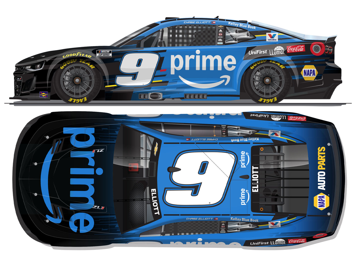 Chase Elliott 2026 - #9 Amazon Prime - 1:24 ELITE Diecast