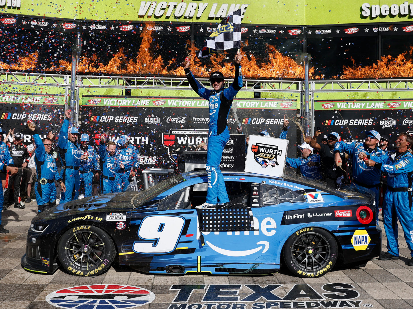 Chase Elliott 2026 - #9 Amazon Prime (Texas Raced Win) - 1:24 ARC Chrome Diecast