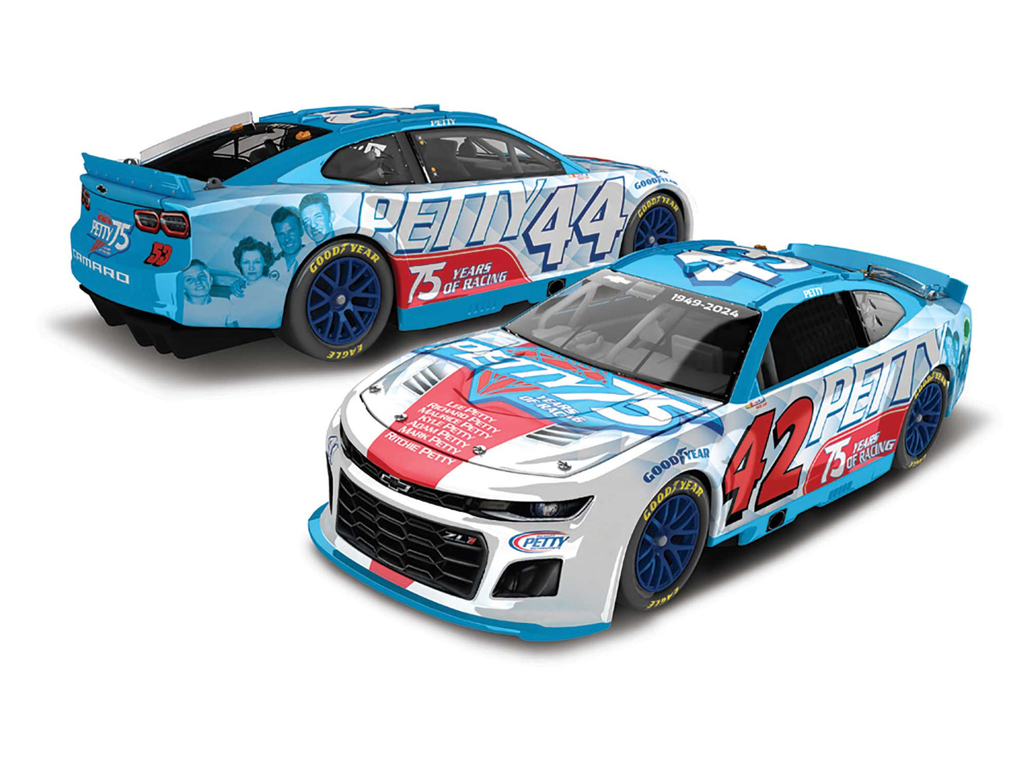 Petty Family 2024 - 75 Years of Racing Commemorative - 1:24 ARC Diamond Diecast