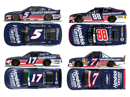 HendrickCars 2026 - Patriotic (4-Pack) - 1:64 ARC Diecast