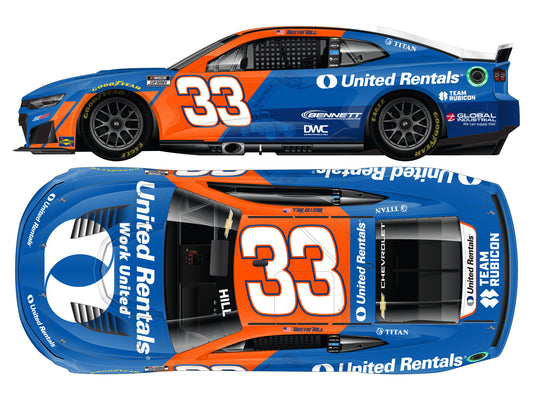 Austin Hill 2026 - #33 United Rentals - 1:24 ARC Diecast