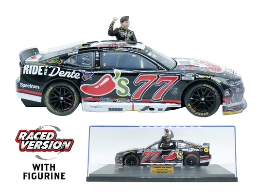 Carson Hocevar 2026 - #77 Chili’s Raced Version with Figurine (Jack Link’s 500 Talladega SuperSpeedway Raced Win) - 1:24 ARC Diecast