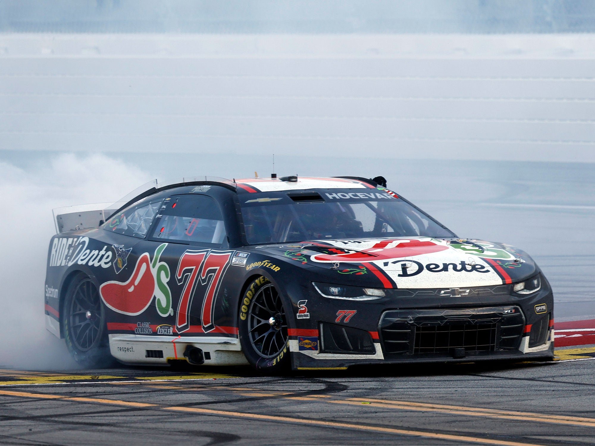 Carson Hocevar 2026 - #77 Chili’s Ride the ‘Dente (Talladega Raced Win ...