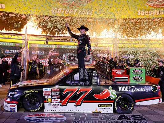 Carson Hocevar 2026 - #77 Chili’s Ride the ‘Dente (Texas Raced Win) - 1:64 ARC Diecast