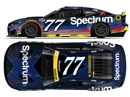 Carson Hocevar 2026 - #77 Spectrum “Dark Mode” - 1:24 ARC Color Chrome Diecast