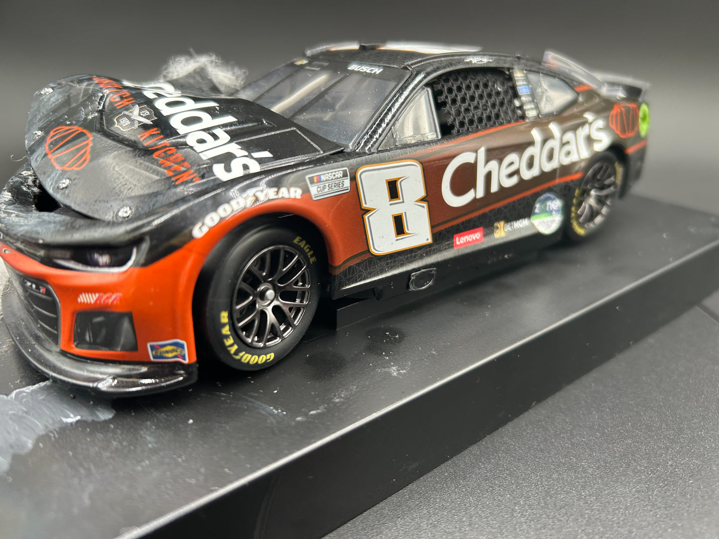 MrMuffin Racing Custom Wrecked 2024  Kyle Busch #8 Cheddar's Iowa Speedway - MRMRC-009