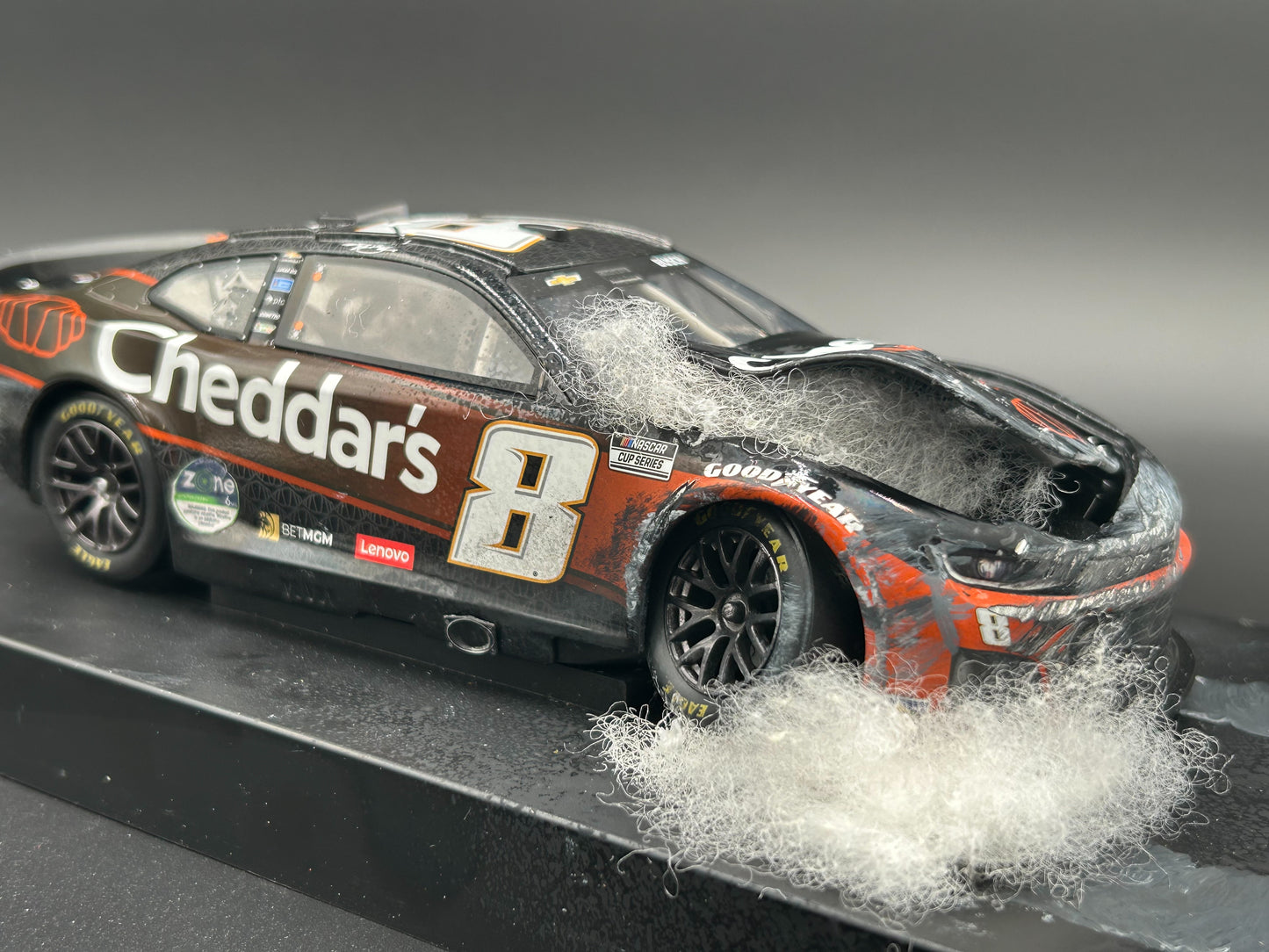 MrMuffin Racing Custom Wrecked 2024  Kyle Busch #8 Cheddar's Iowa Speedway - MRMRC-009
