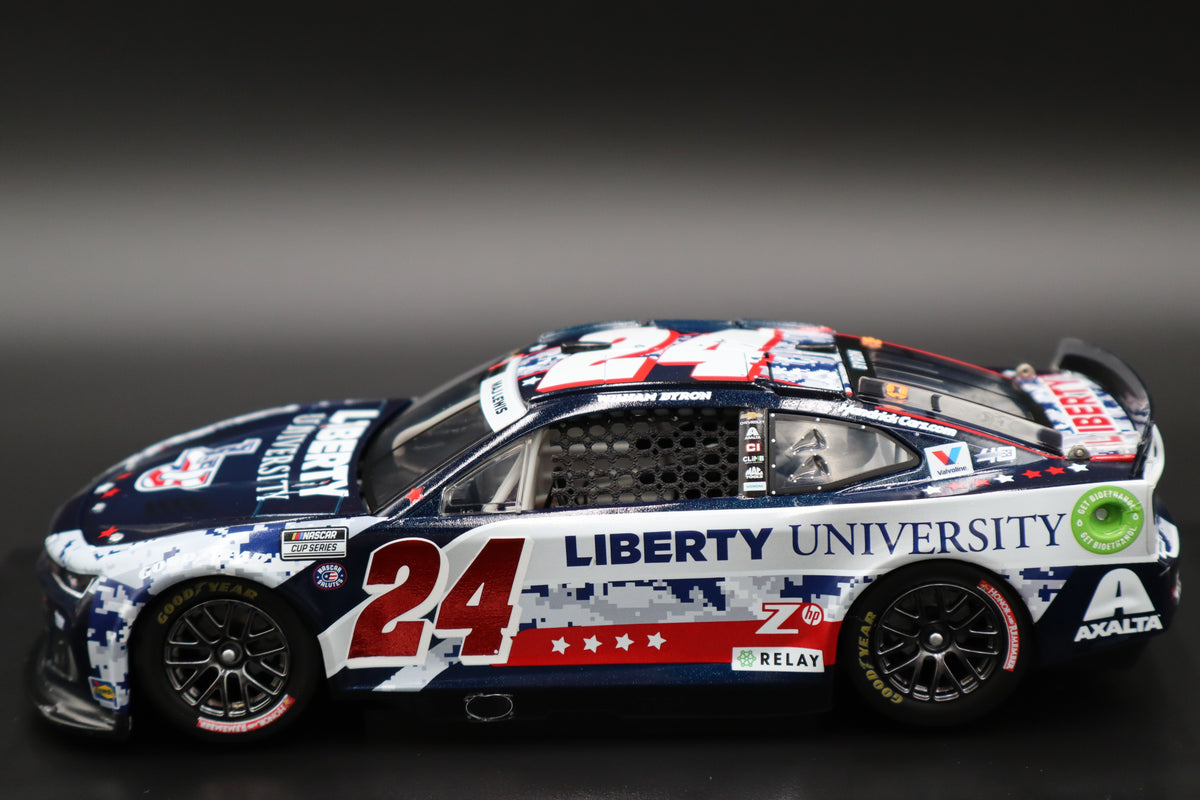William Byron 2024 - #24 Liberty University Patriotic - 1:24 ELITE Diecast