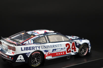 William Byron 2024 - #24 Liberty University Patriotic - 1:24 ELITE Diecast