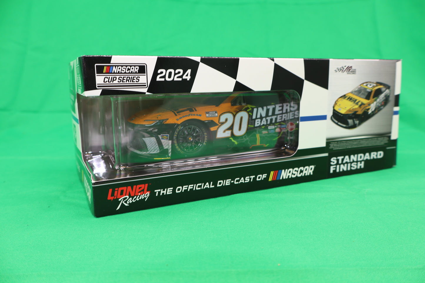 Christopher Bell 2024 - #20 DEWALT / Interstate Batteries (Dayton Raced Win) - 1:24 ARC Diecast