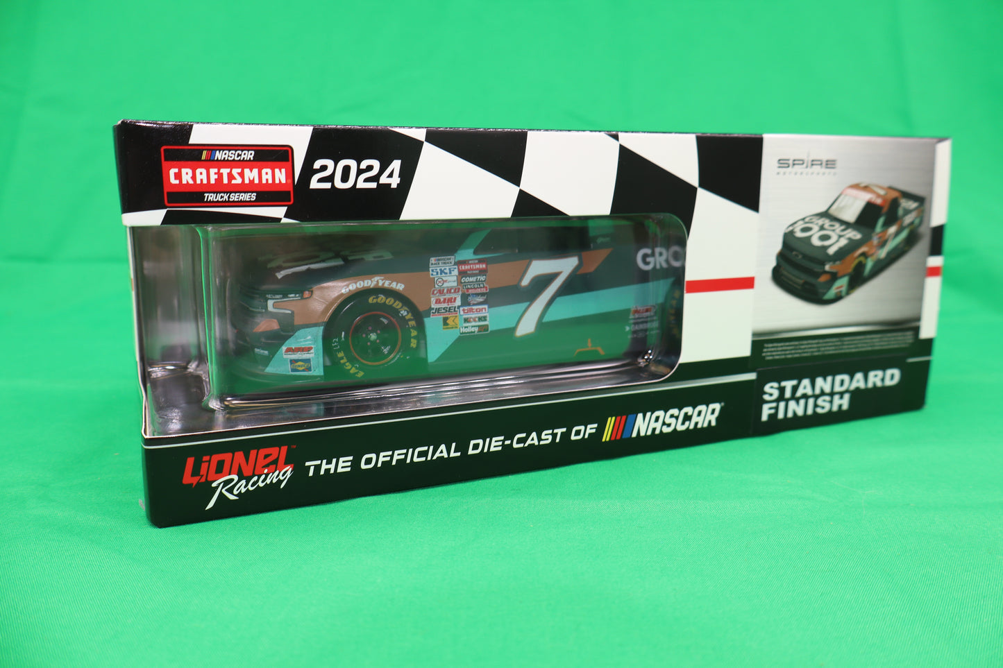 Kyle Busch 2024 - #7 Group 1001 (Atlanta Raced Win) - 1:24 ARC Diecast