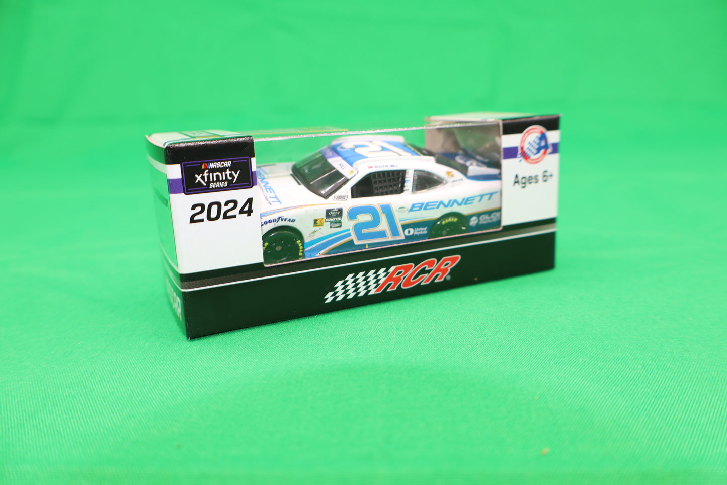 Austin Hill 2024 - #21 Bennett Transportation & Logistics (Daytona Raced Win) - 1:64 ARC Diecast