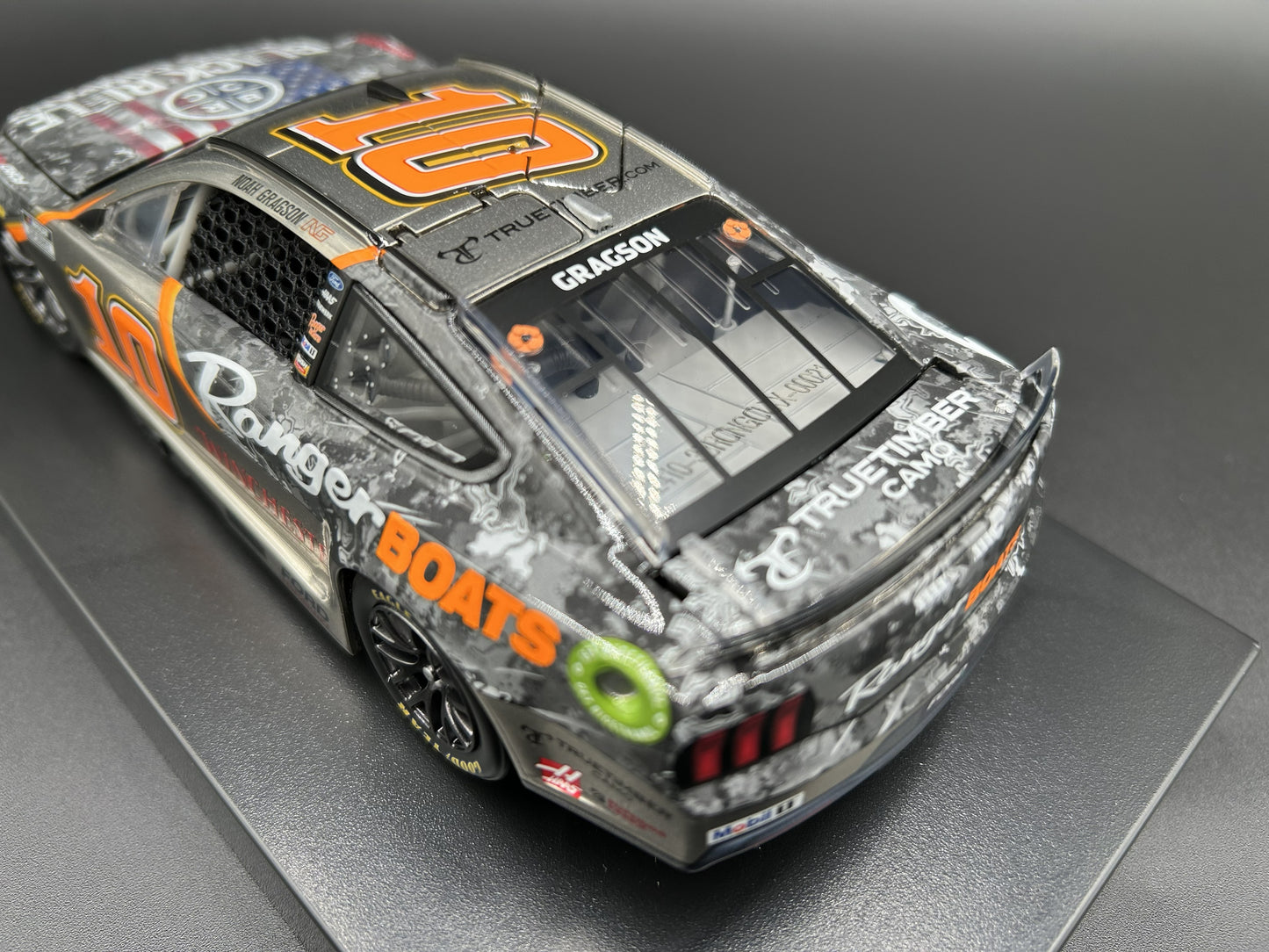 Noah Gragson 2024 - #10 Black Rifle Coffee Company / Ranger Boats - 1:24 ARC Chrome Diecast -LRO#44