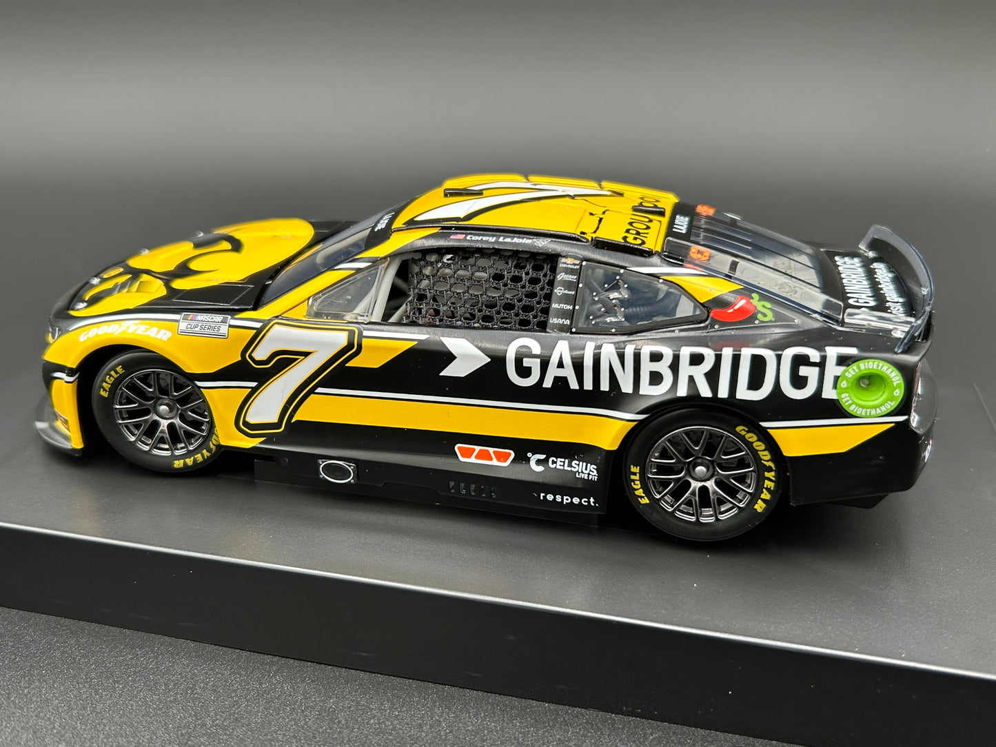 Corey LaJoie 2024 - #7 University Of Iowa Athletics / Gainbridge - 1:24 ARC Diecast - LRO#16