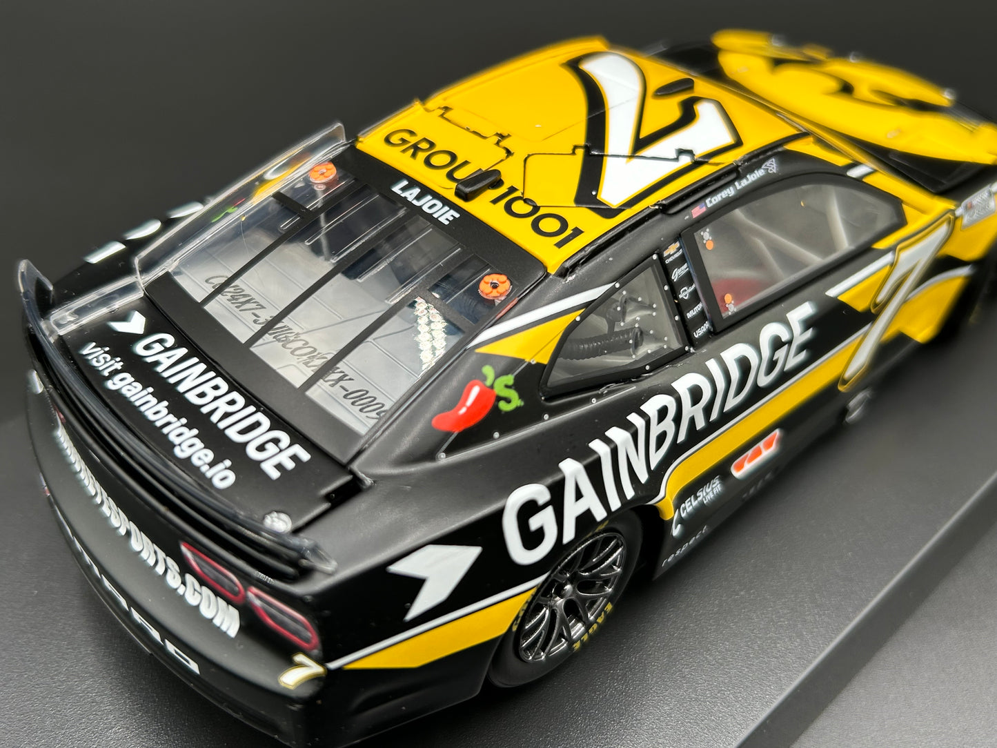Corey LaJoie 2024 - #7 University Of Iowa Athletics / Gainbridge - 1:24 ARC Diecast - LRO#16