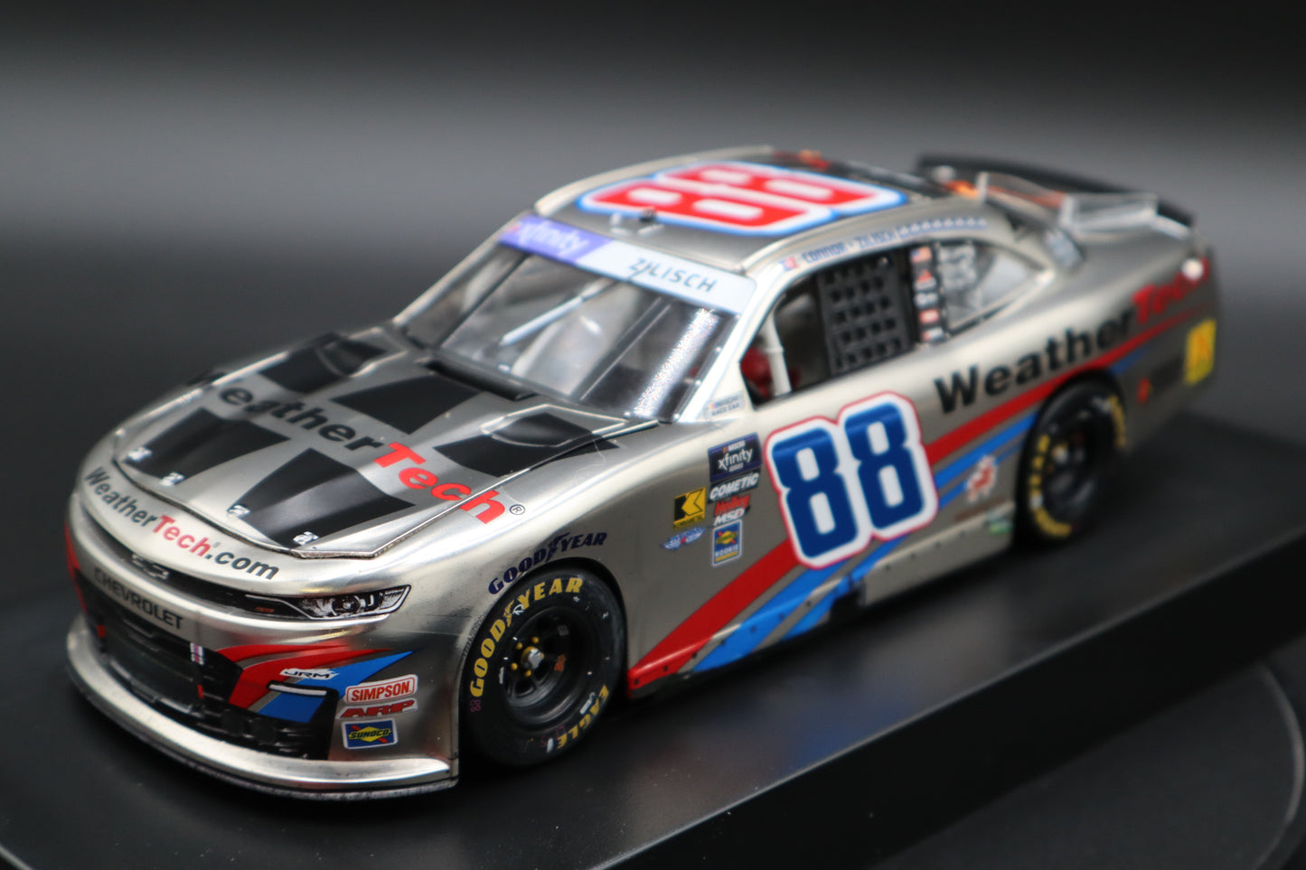 Connor Zilisch 2025 - #88 WeatherTech (Portland Raced Win) - 1:24 ARC Chrome Diecast