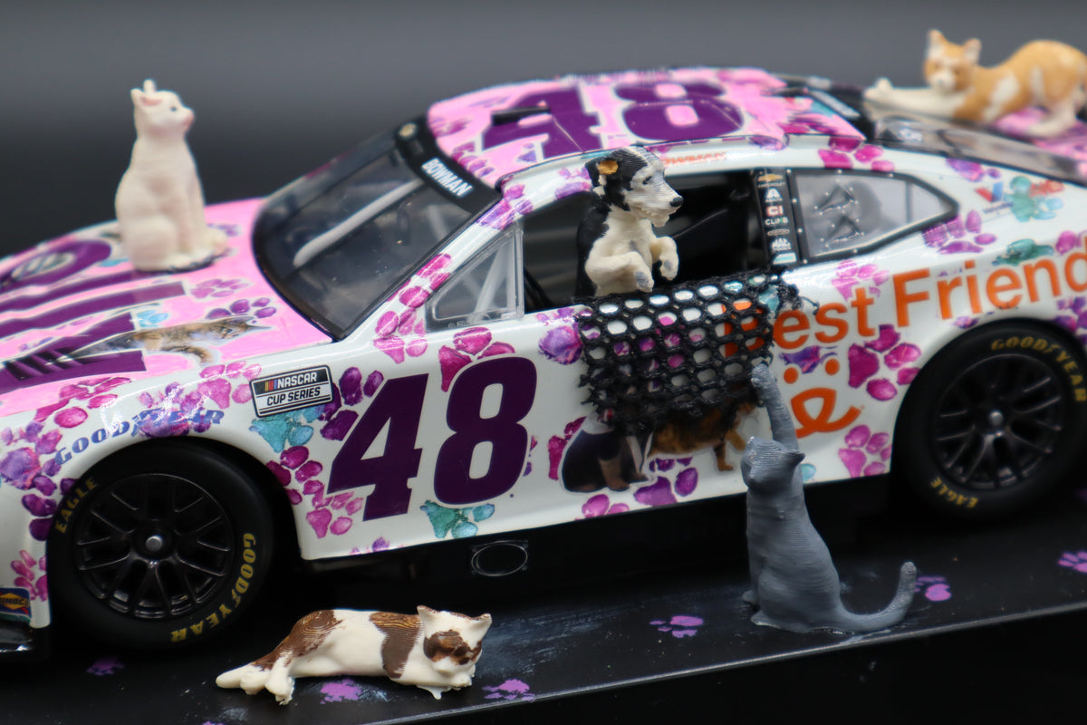 MrMuffin Racing Custom 2024 Alex Bowman #48 Best Friends "Pink Hood" Fantasy Diecast - MRMRC-014