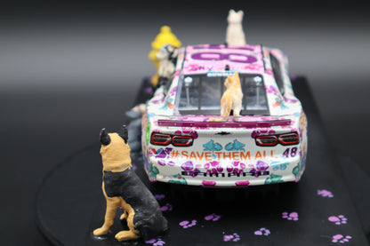 MrMuffin Racing Custom 2024 Alex Bowman #48 Best Friends "Pink Hood" Fantasy Diecast - MRMRC-014