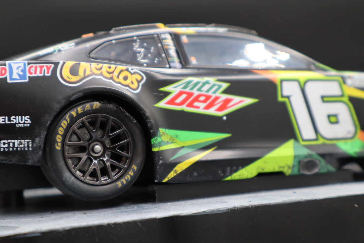 MrMuffin Racing Custom 2024 AJ Allmendinger #16 Mtn Dew/Cheetos Bristol Wrecked Diecast - MRMRC-014
