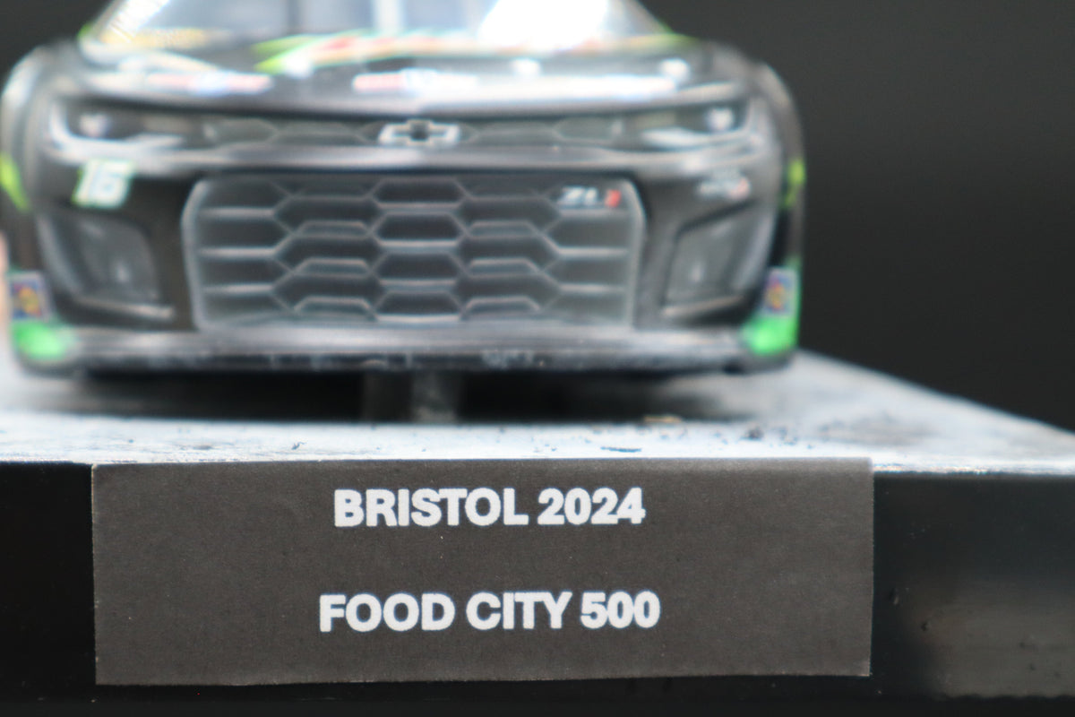 MrMuffin Racing Custom 2024 AJ Allmendinger #16 Mtn Dew/Cheetos Bristol Wrecked Diecast - MRMRC-014