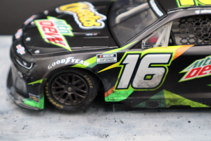 MrMuffin Racing Custom 2024 AJ Allmendinger #16 Mtn Dew/Cheetos Bristol Wrecked Diecast - MRMRC-014