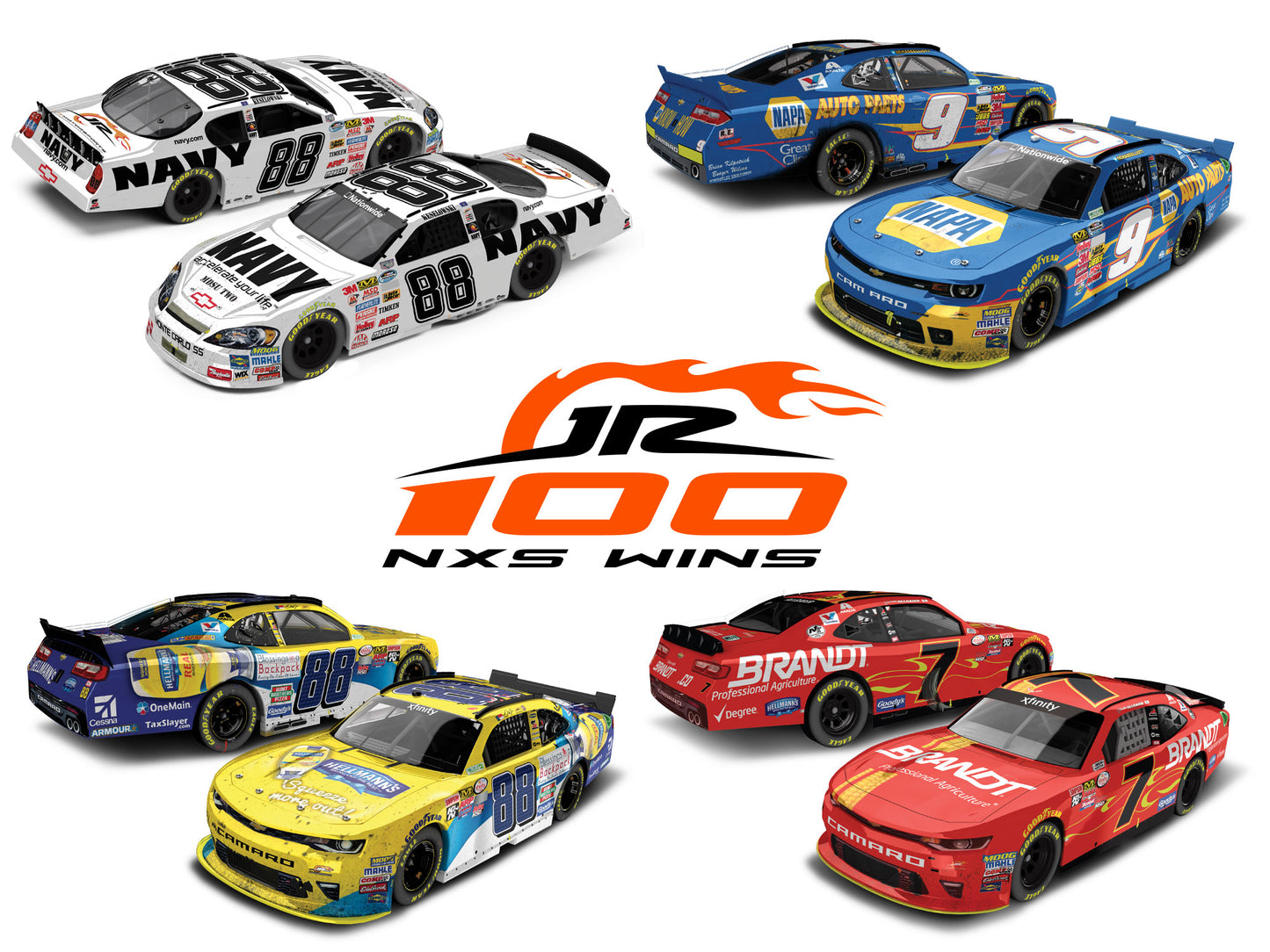 JR 100 NXS Wins 2025 - Raced Win Commemorative Set (4-Pack) - 1:64 ARC Diecast