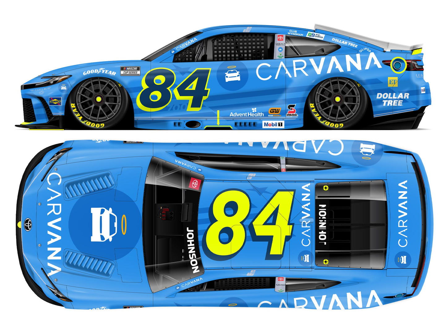 Jimmie Johnson 2025 - #84 Carvana 700th Start - 1:64 ARC Diecast