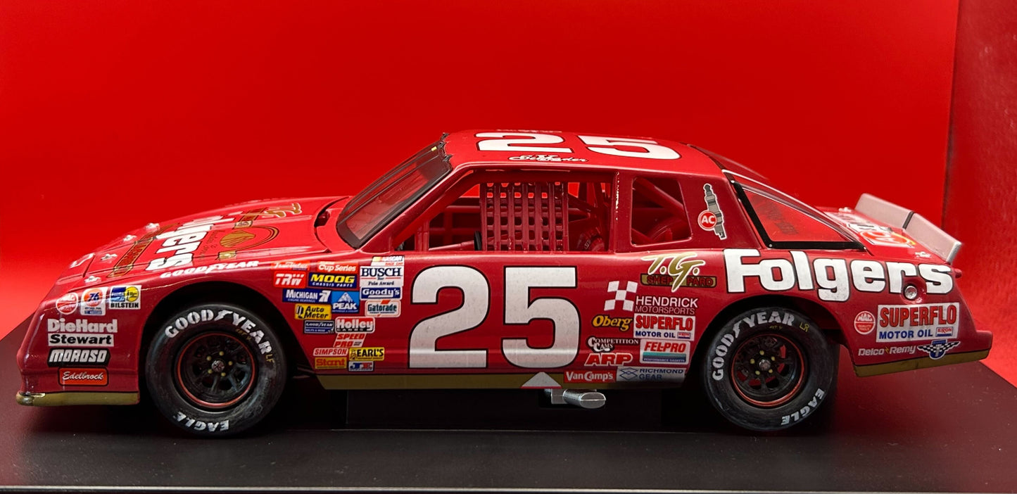 Ken Schrader 1988 - #25 Folgers (Talladega Raced Win) - 1:24 ARC Diecast
