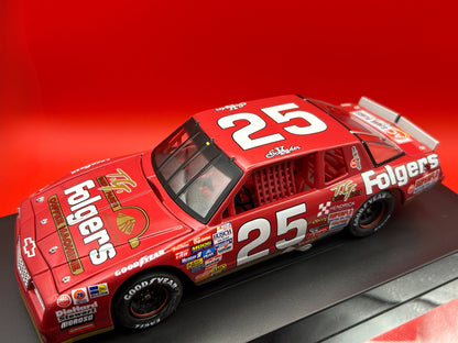 Ken Schrader 1988 - #25 Folgers (Talladega Raced Win) - 1:24 ARC Diecast