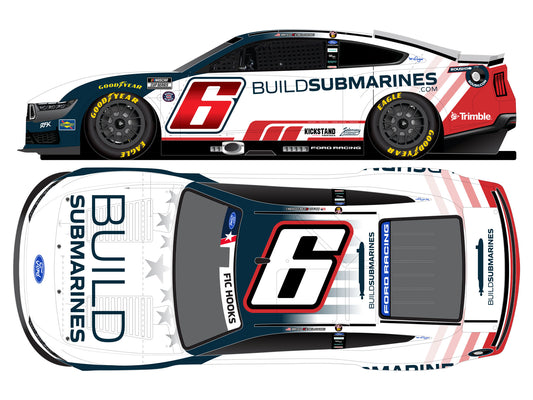 Brad Keselowski 2026 - #6 BuildSubmarines Salutes - 1:24 ELITE Diecast