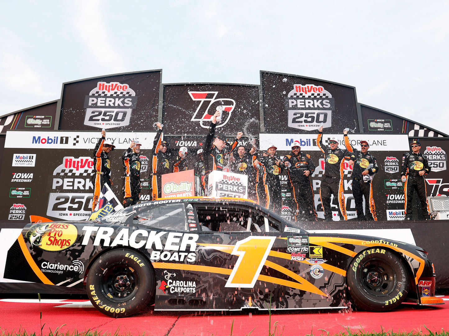 Carson Kvapil 2026 - #1 Bass Pro Shops / Tracker Boats (Iowa Raced Win) - 1:24 ARC Diecast