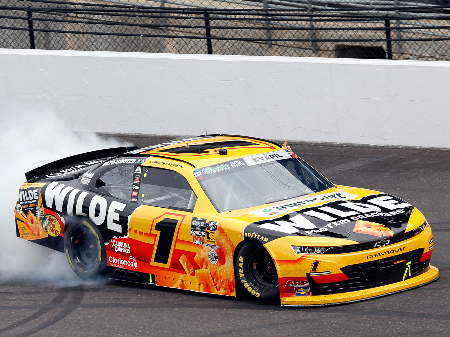 Carson Kvapil 2026 - #1 Wilde Protein Crackers (Indianapolis Raced Win) - 1:64 ARC Diecast