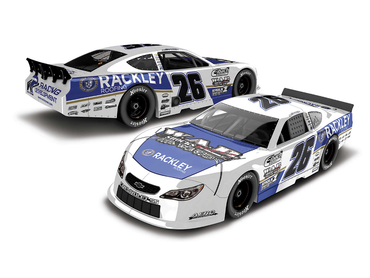 Dawson Sutton 2024 - #26 Rackley Roofing - 1:64 ARC Diecast