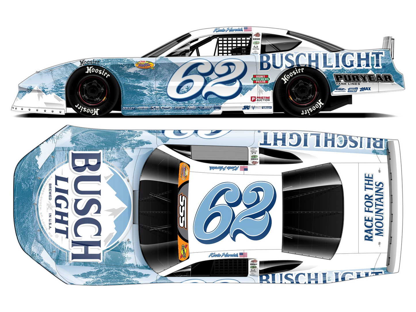 Kevin Harvick 2024 - #62 Busch Light - 1:24 ARC Diecast