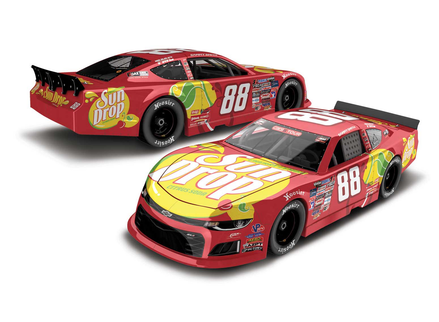 Sammy Smith 2024 - #88 Cherry Lemon Sun Drop - 1:24 ARC Autographed Diecast