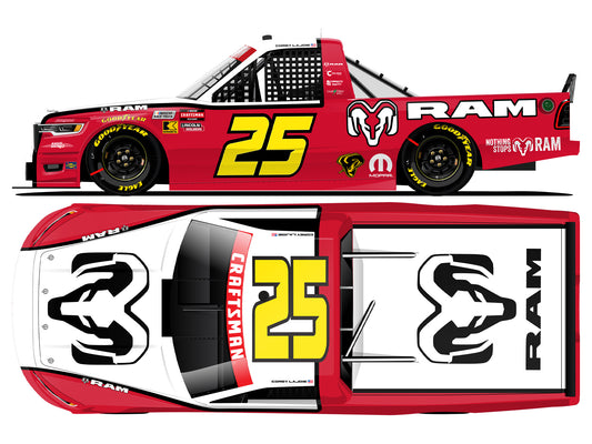 Corey LaJoie 2026 - #25 Ram Trucks Throwback - 1:64 ARC Diecast