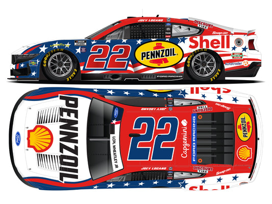 Joey Logano 2026 - #22 Shell-Pennzoil Stars and Stripes - 1:64 ARC Diecast