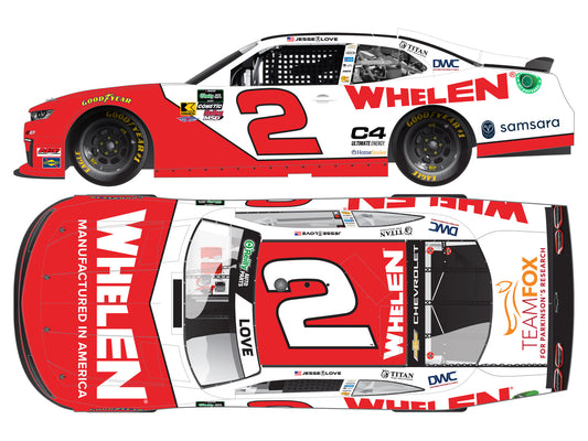 Jesse Love Jr 2026 - #2 Whelen - 1:24 ARC Chrome Diecast