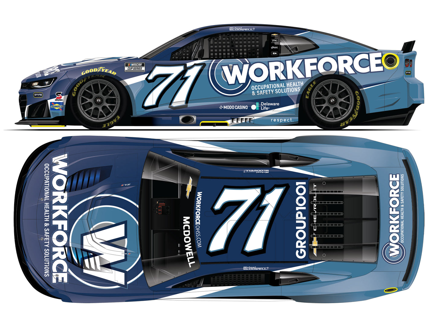 Michael McDowell 2026 - #71 Workforce - 1:64 ARC Diecast