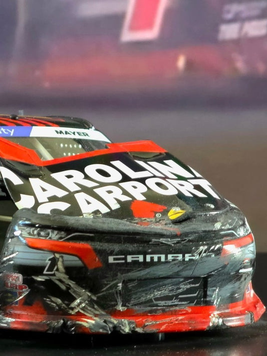 MrMuffin Racing Custom Wrecked 2024 Sam Mayer Caroline Carports Diecast - MRMRC-003