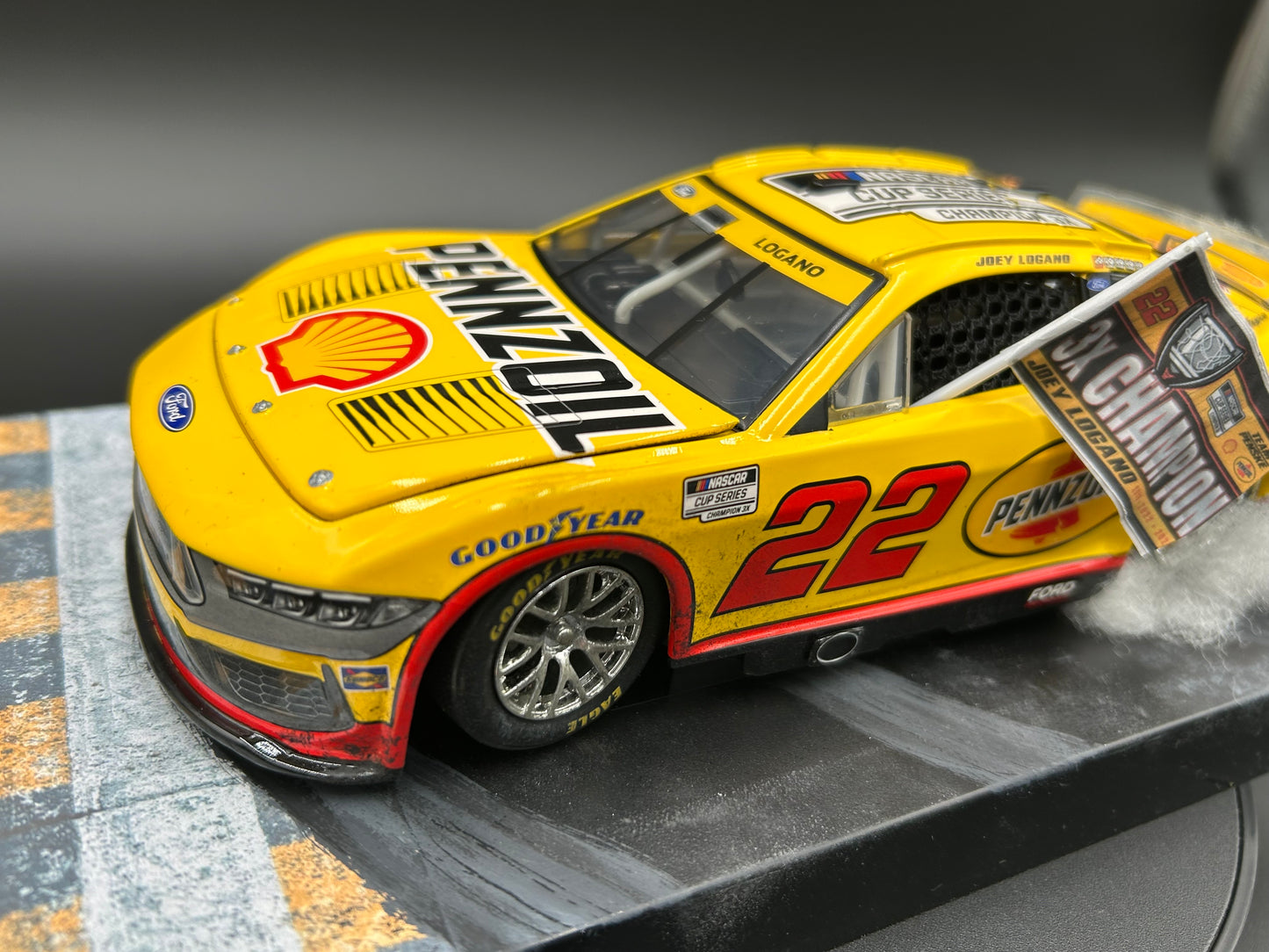 MrMuffin Racing Custom 2024 Joey Logano Burnout Diecast- MRMRC-002