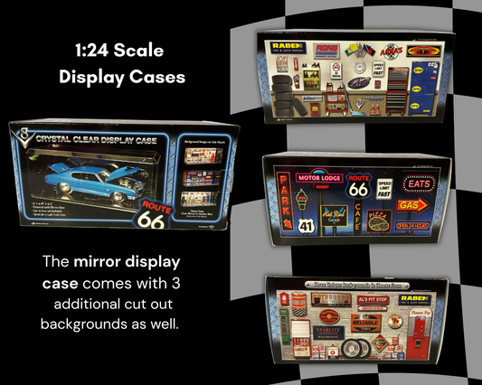 Pioneer Plastics 094CD - 1:24 Scale Diecast Display Case Mirrored Bottom