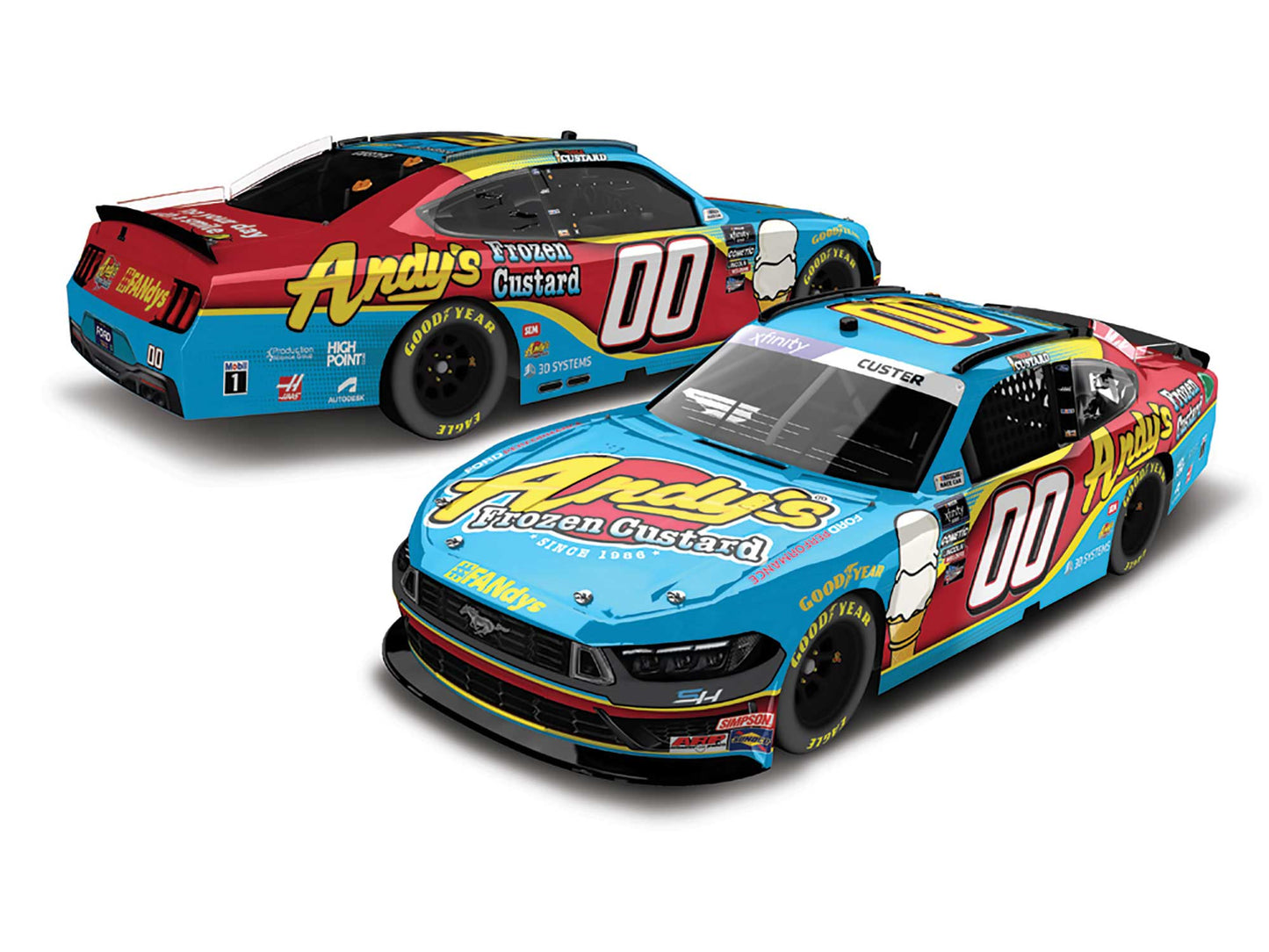 Cole Custer 2024 - #00 Andy's Frozen Custard - 1:64 ARC Diecast