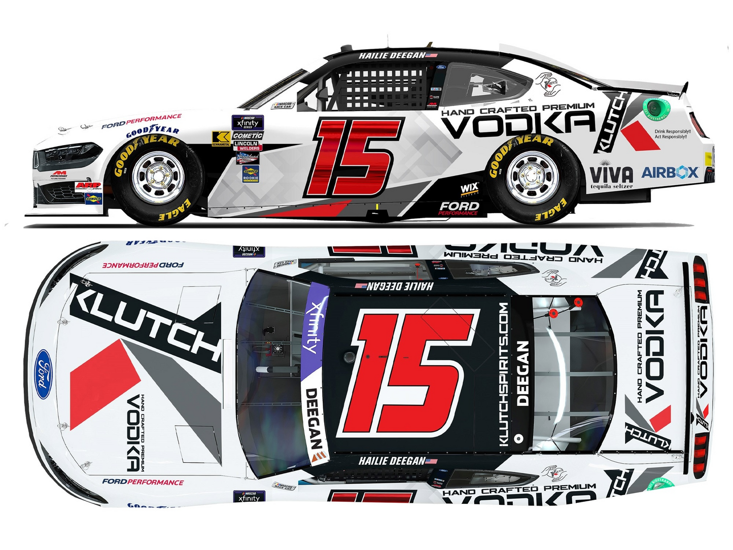 Hailie Deegan 2024 - #15 Klutch Vodka - 1:24 ARC Diecast