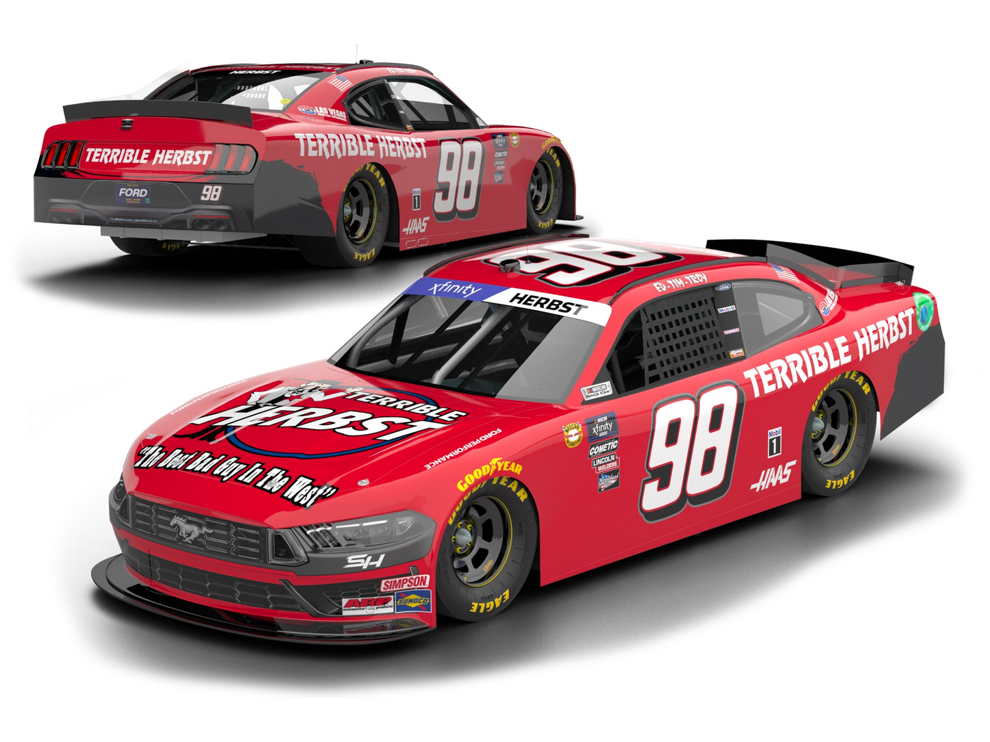 Riley Herbst 2024 - #98 Terrible Herbst (Throwback) - 1:64 ARC Diecast